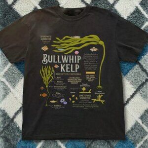 Bullwhip Kelp Graphic Tee - Marine Life Science Art - Ocean